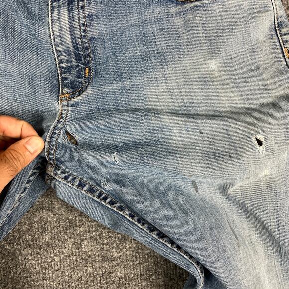 Carhartt Jeans Mens Size 30x32 Blue Relaxed Fit Workwear Distressed Straight - Picture 6 of 11